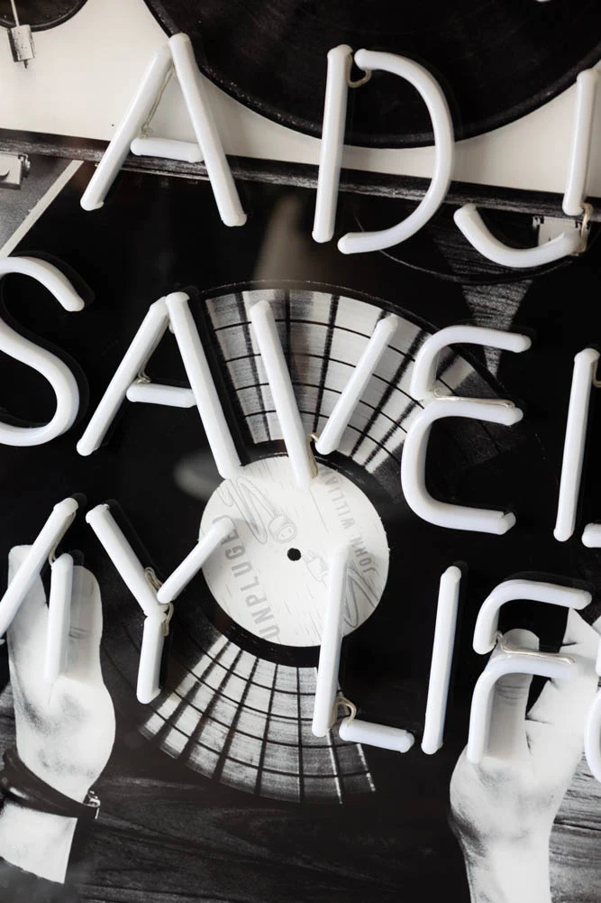 Last Night A DJ Saved My Life...Framed Neon Wall Light - Available in Two Options - Image 6