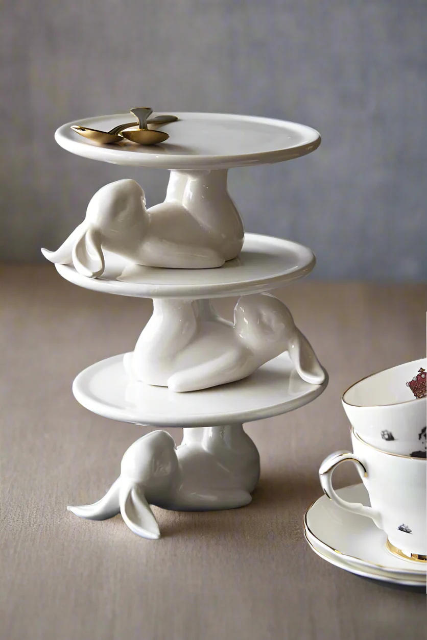 Lazy Rabbit Cupcake Plate - Image 9
