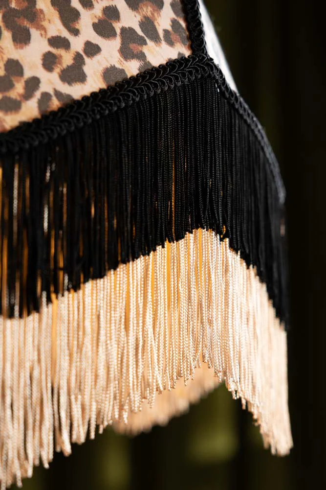 Leopard Love Print Double Tassel Edge Ceiling Light - Image 5