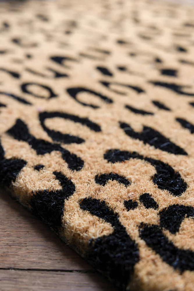 Leopard Print Coir Doormat - Image 2
