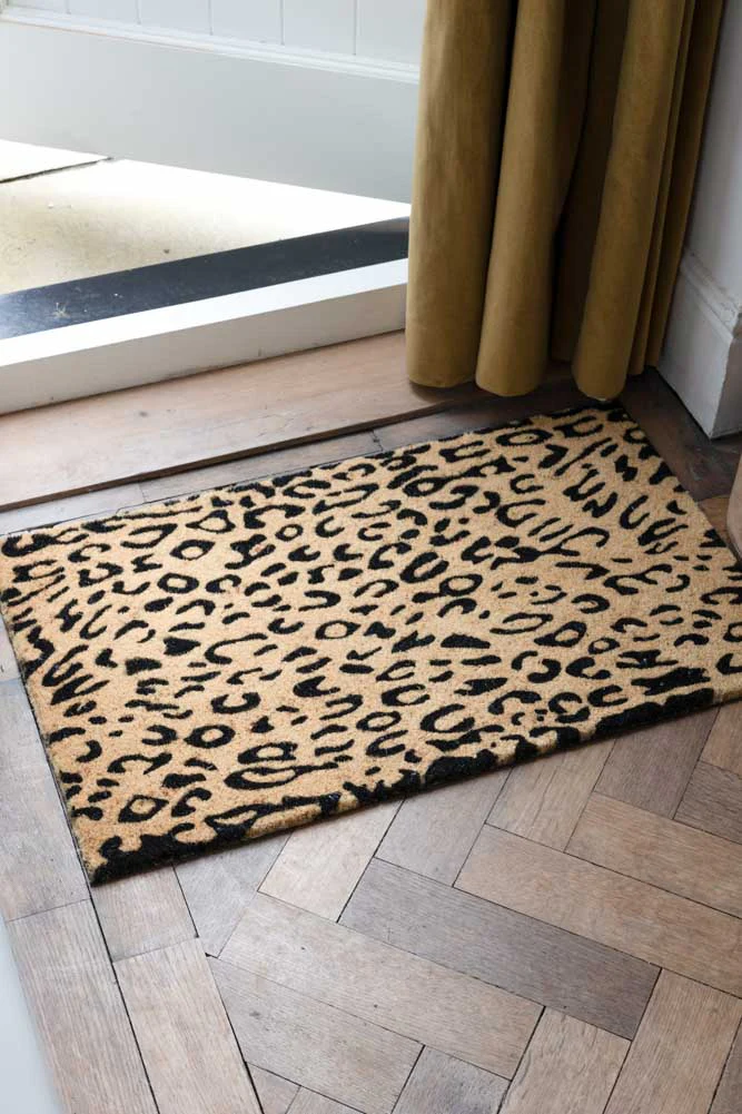 Leopard Print Coir Doormat - Image 3