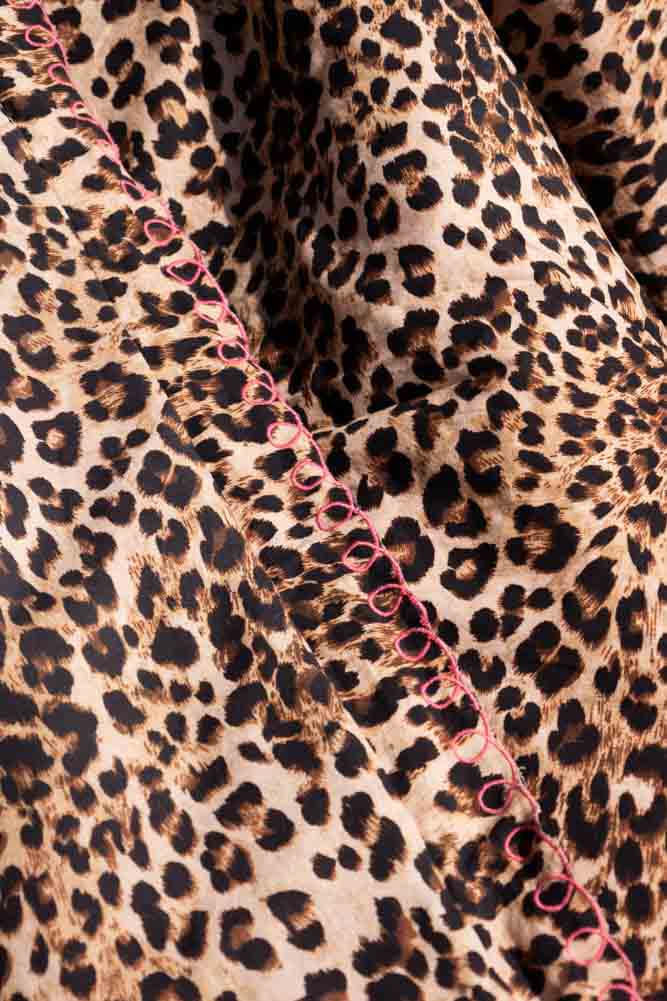Leopard Print Scalloped Edge Quilt - Image 5