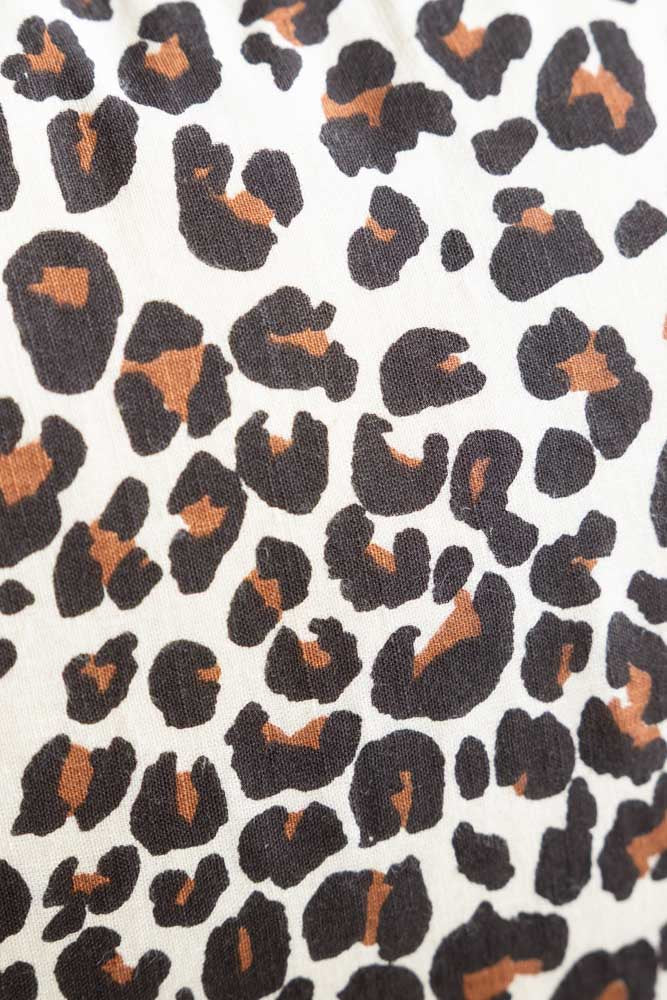 Leopard Print & Stripe Reversible Cushion - Image 7