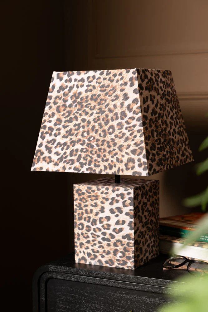 Leopard Print Table Lamp