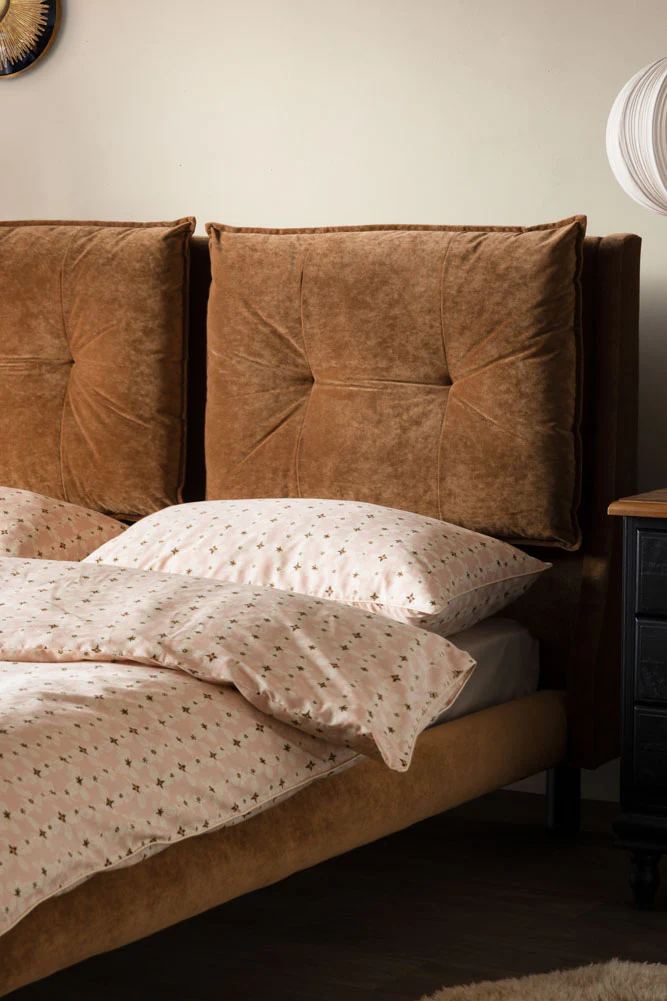 Lounge Lover Bed in Luxe Needlecord Velvet - Antique Bronze - Available In 3 Sizes - Image 2