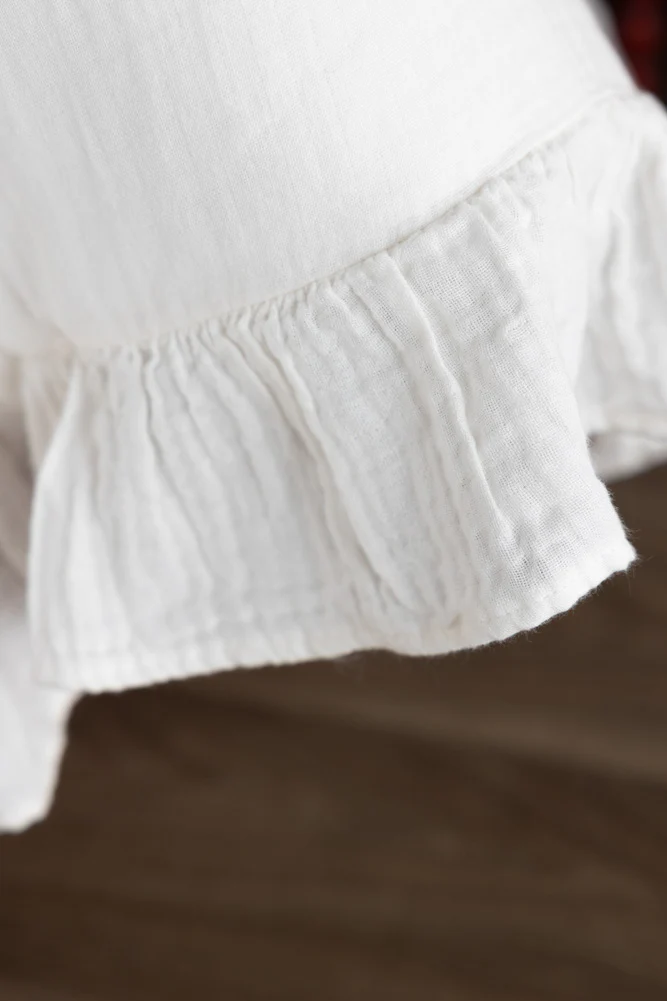Love Note White Ruffled Bedding Set - Available In 4 Sizes - Image 6