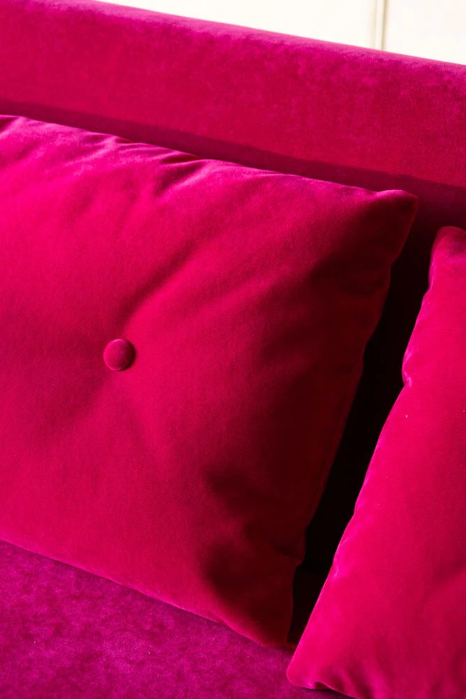 Mabel Large 2 Seater Sofa Bed in Luxe Needlecord Velvet Harry's Pink - Image 4