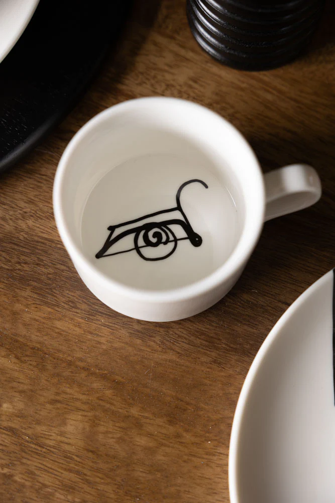 Male Face Coffee Cup & Saucer - Image 3