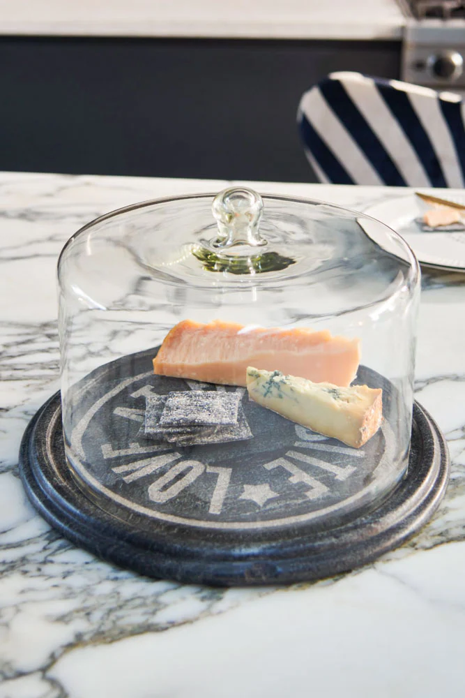 Marble Cheese Board & Glass Cover - Image 5