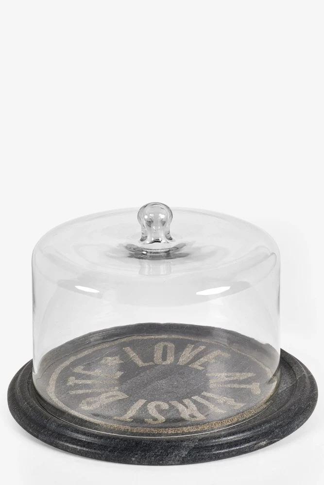 Marble Cheese Board & Glass Cover - Image 7