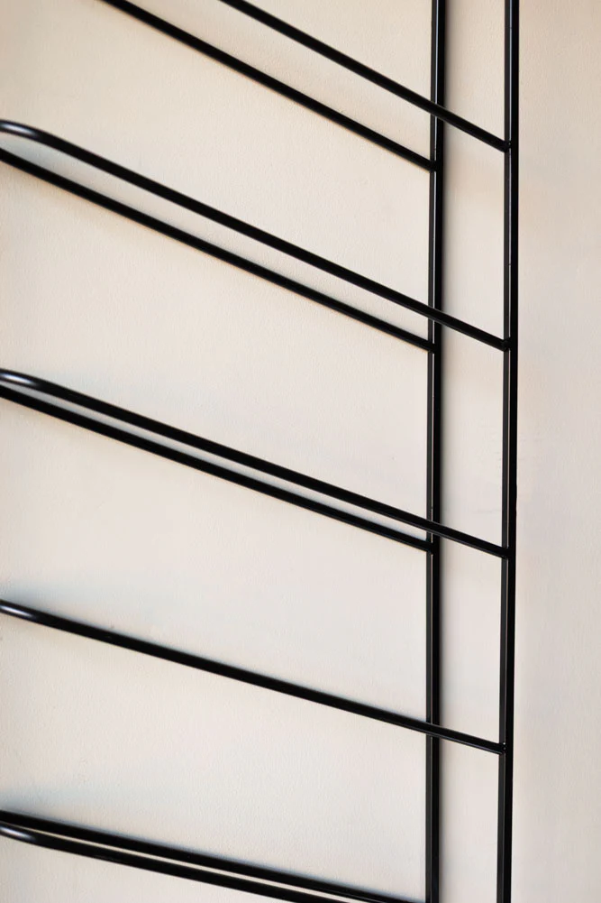 Matte Black Metal Wine Rack - Image 4