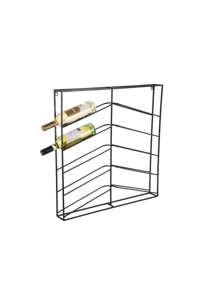 Matte Black Metal Wine Rack - Image 7