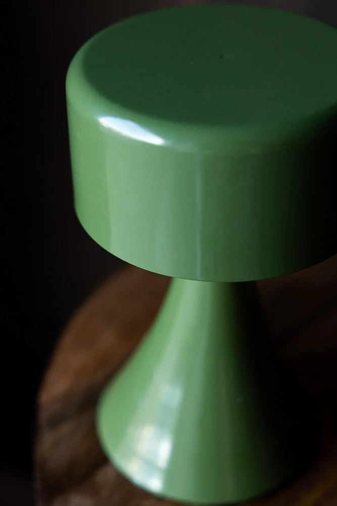 Battery-Powered Cordless Table Lamp In Green - Image 4