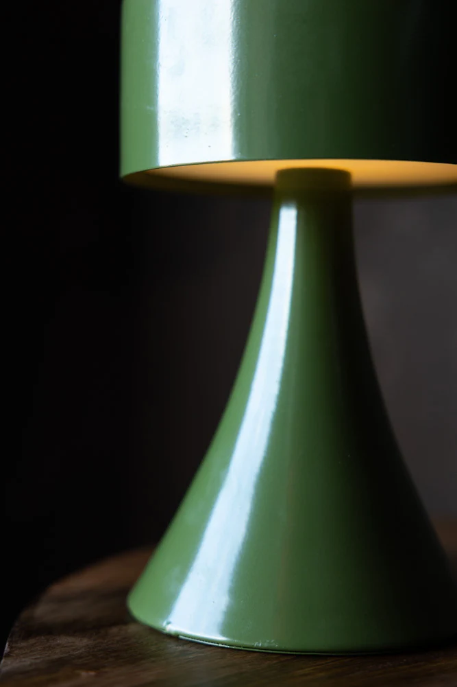 Battery-Powered Cordless Table Lamp In Green - Image 5