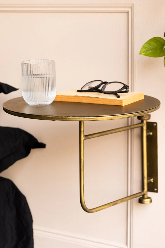 Metal Bedside Table & Wall Shelf - Image 3