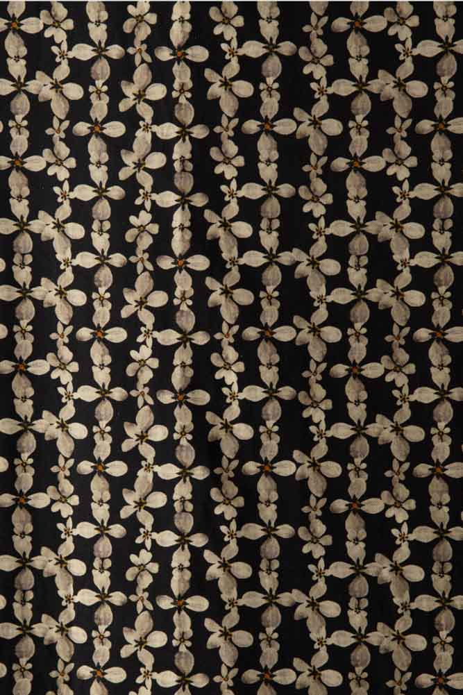 Midnight Daisy Print Eyelet Blackout Lined Curtains - Available in 6 Sizes - Image 5