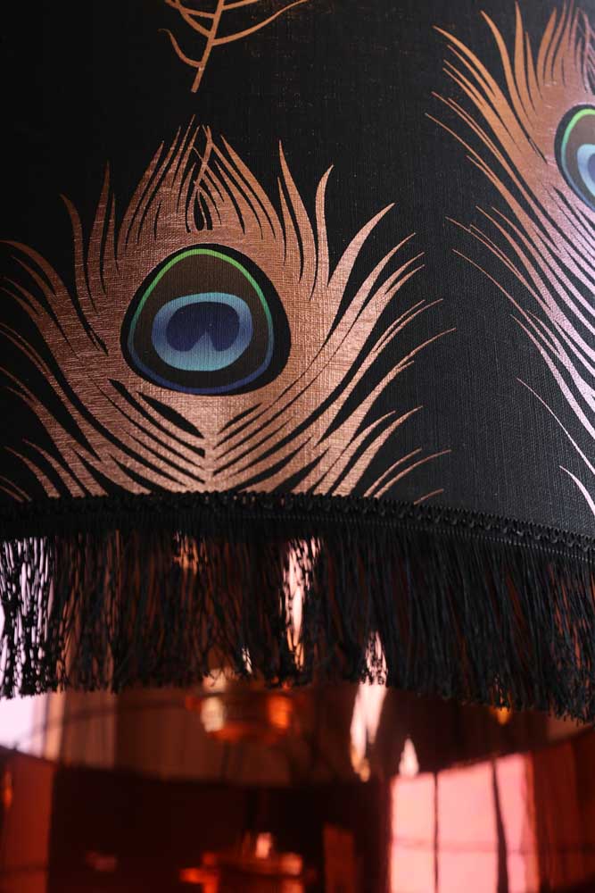 Mind The Gap Peacock Feather Pendant Ceiling Light - 3 Sizes Available - Image 2