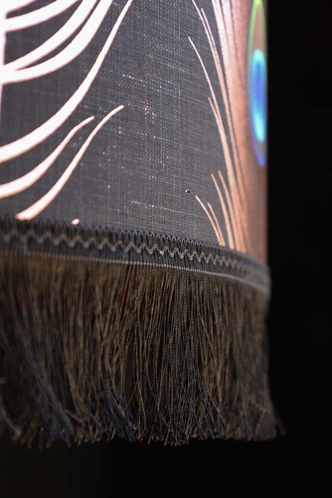 Mind The Gap Peacock Feather Pendant Ceiling Light - 3 Sizes Available - Image 3