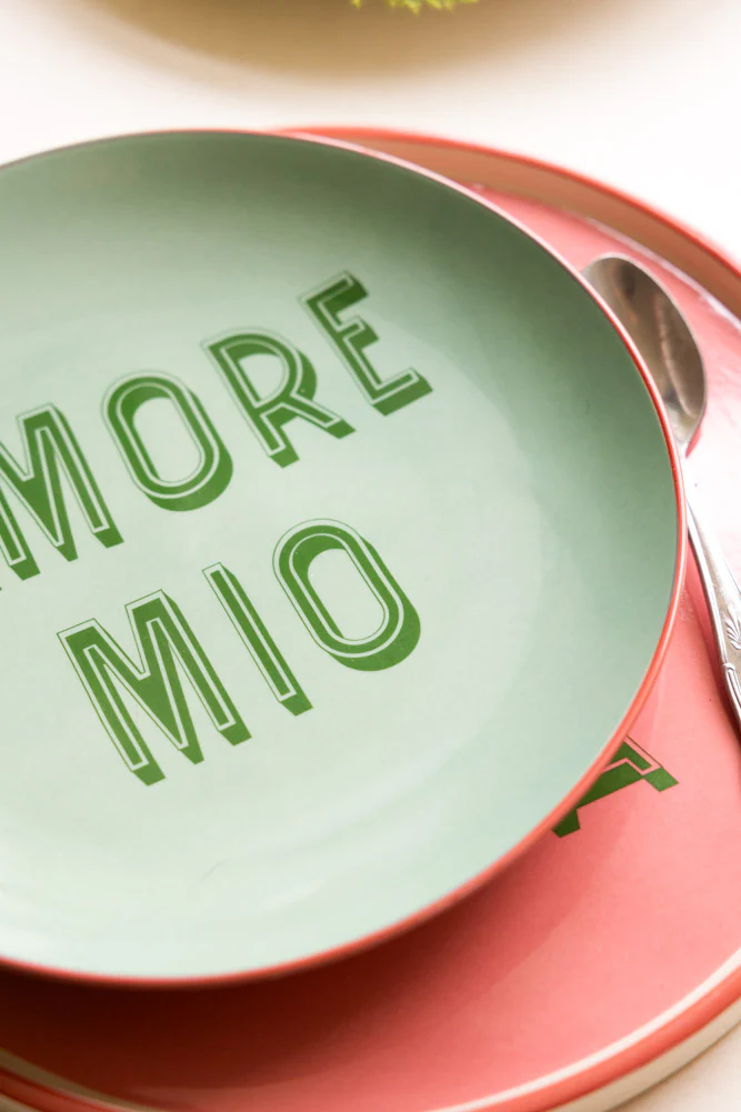 Mint Green Amore Mio Plate - Image 2