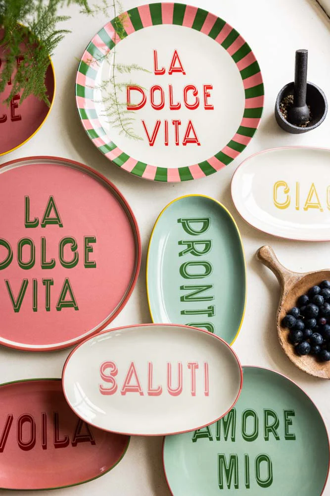 Mint Green Amore Mio Plate - Image 3