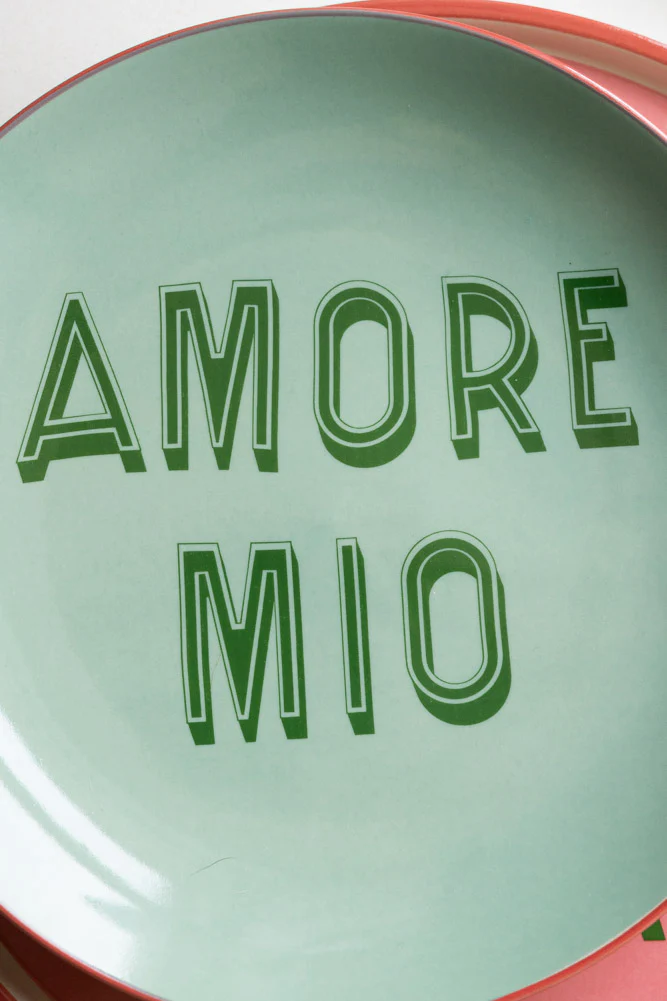 Mint Green Amore Mio Plate - Image 4