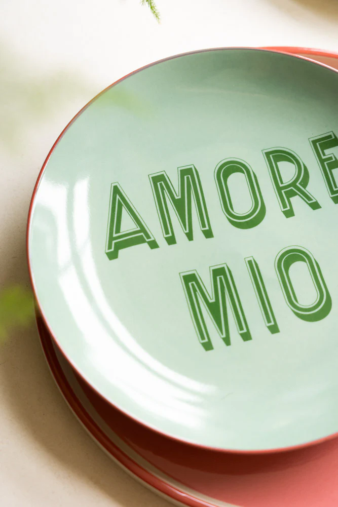 Mint Green Amore Mio Plate - Image 5