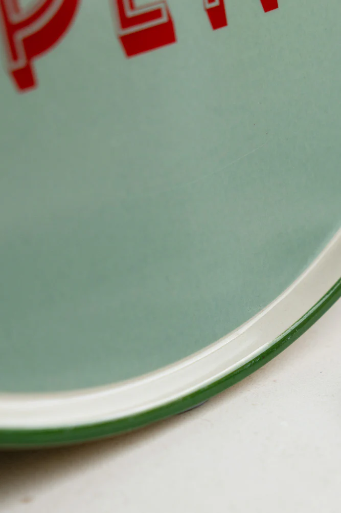 Mint Green Buon Appetito Plate - Image 3