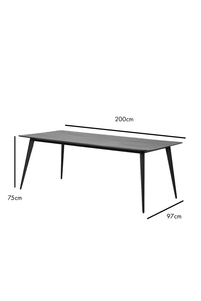 Modern Black Dining Table - Image 8