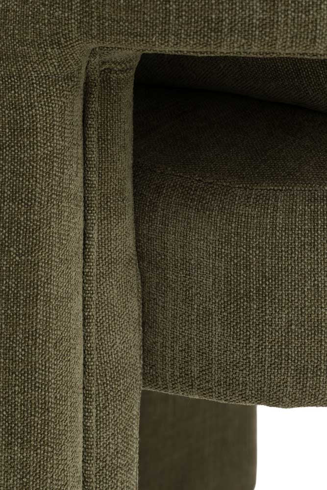 Modern Green Accent Chair with Bolster Cushion - Image 9