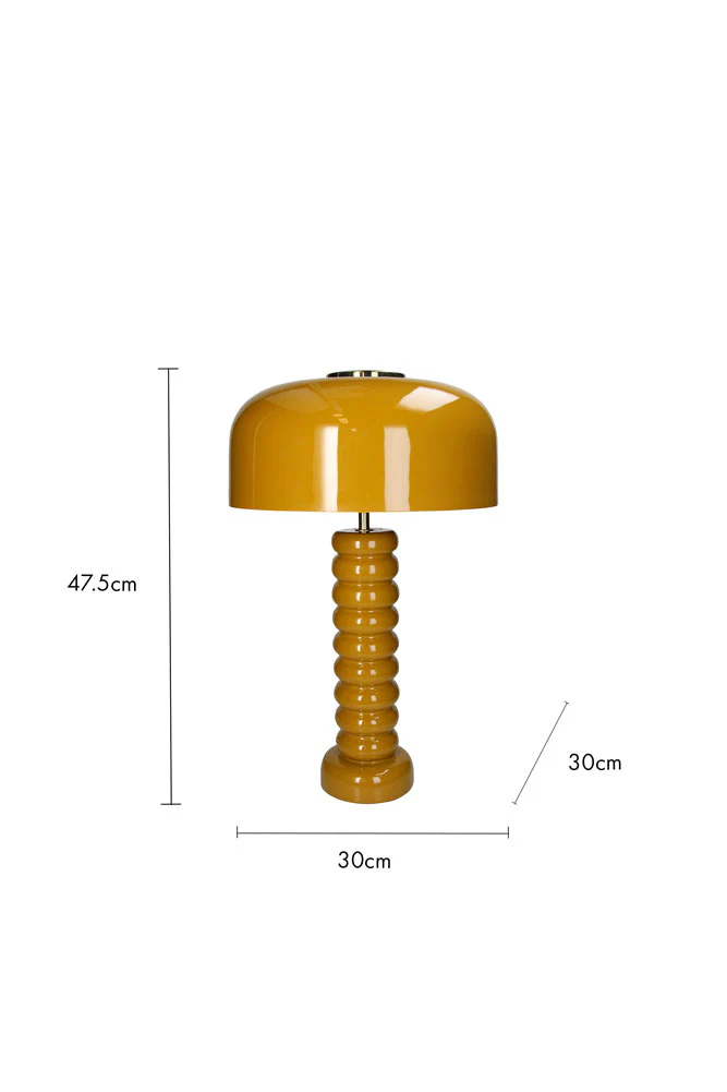 Modern Metal Mustard Table Lamp - Image 10