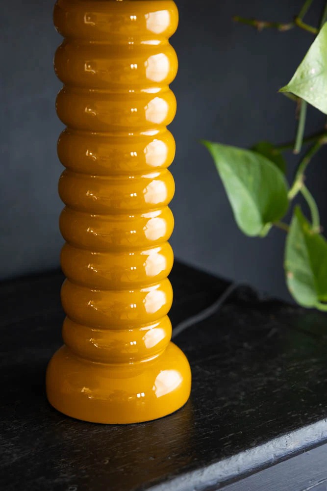 Modern Metal Mustard Table Lamp - Image 6