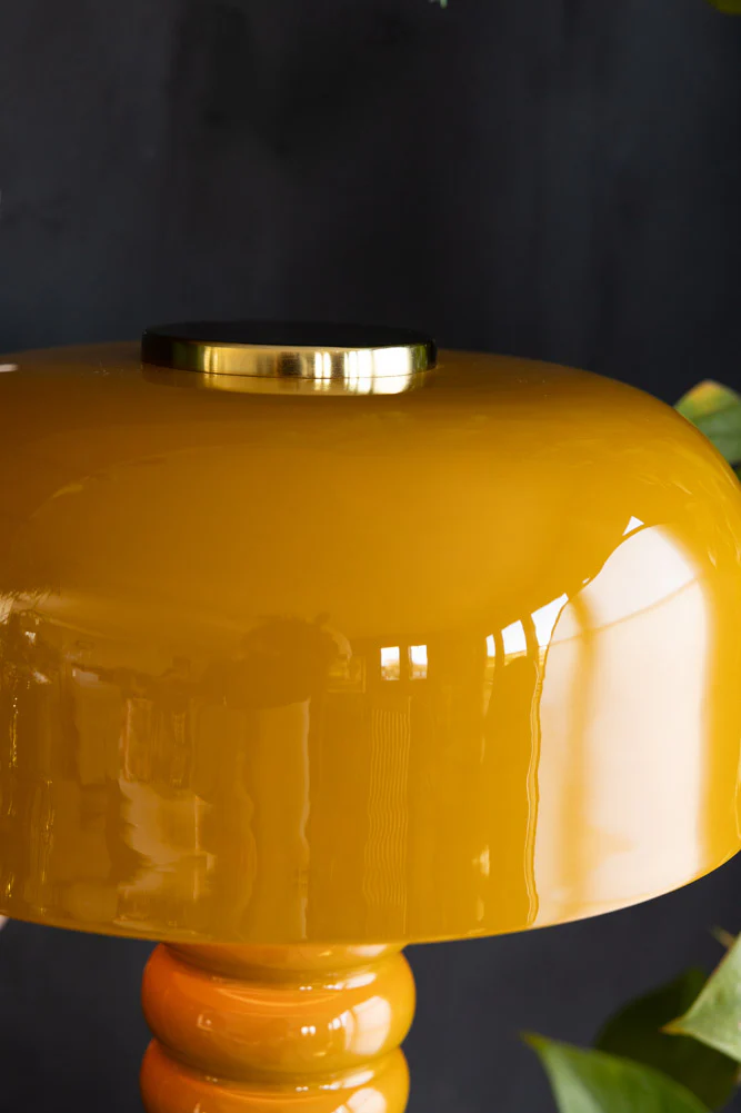 Modern Metal Mustard Table Lamp - Image 7
