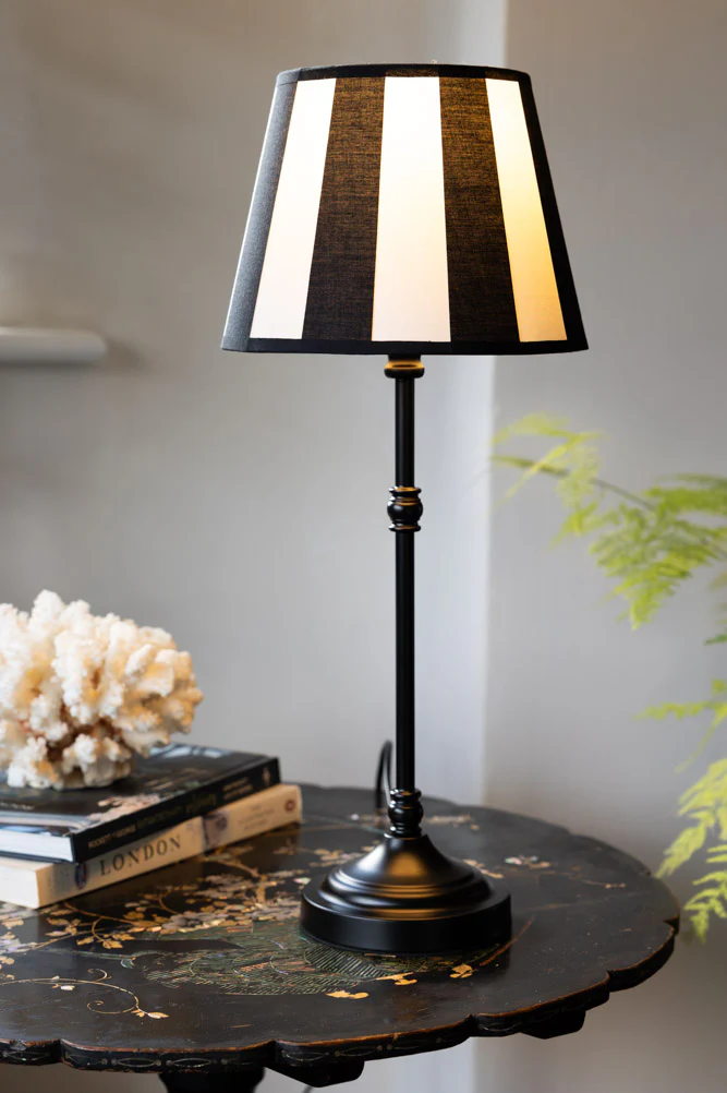 Monochrome Bistro Table Lamp