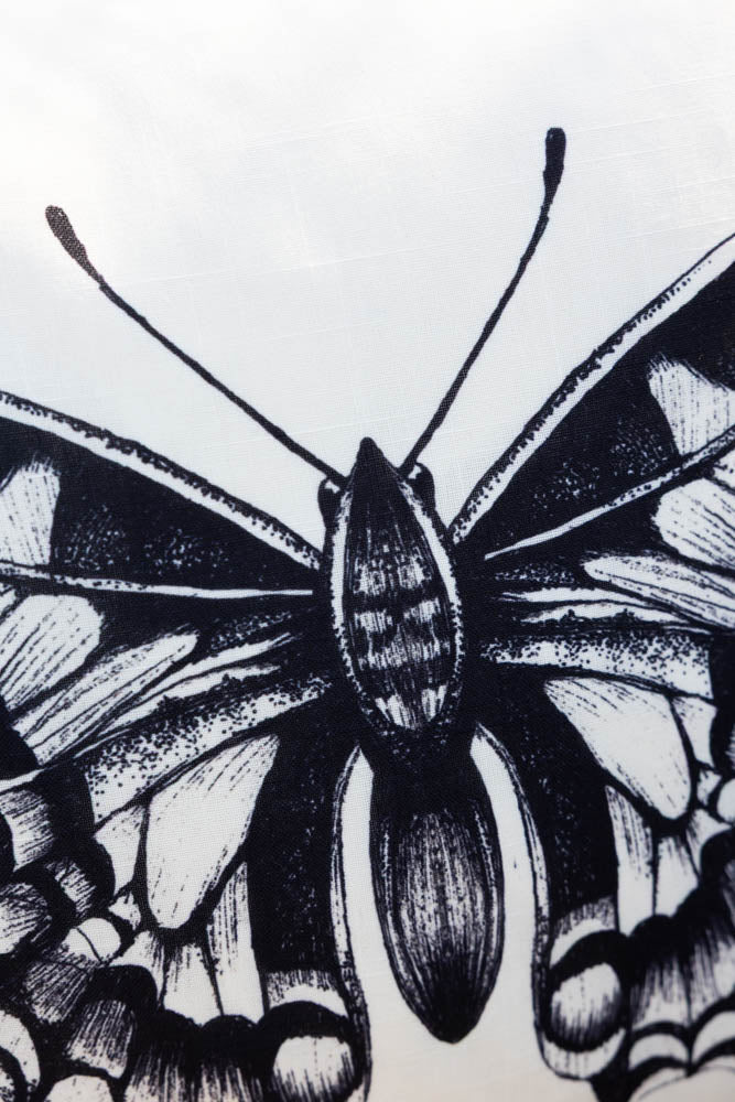 Monochrome Butterfly Outdoor Cushion - Image 2