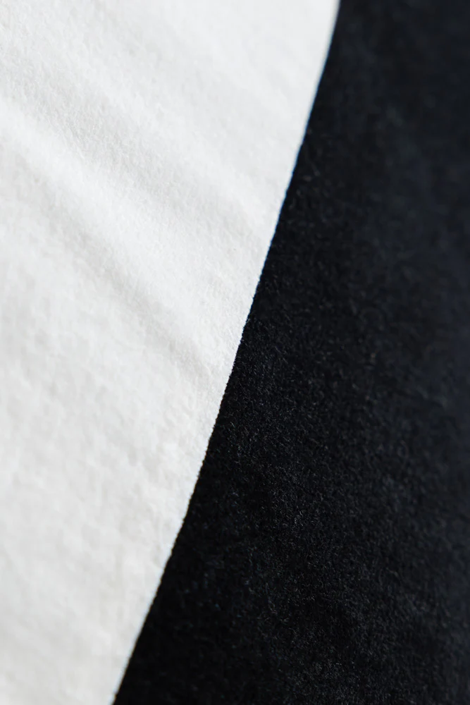 Monochrome Diagonal Stripe Velvet Cushion - Image 6