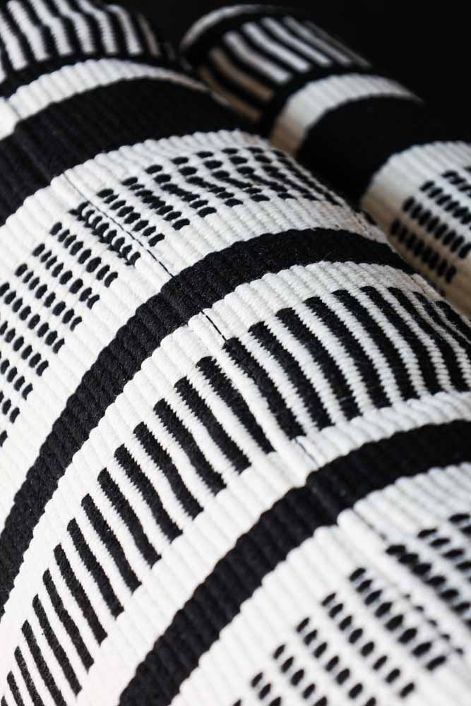 Monochrome Stripe Swivel Chair - Image 2
