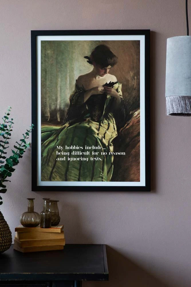 My Hobbies Include... Art Print - Available Framed Or Unframed - Image 2