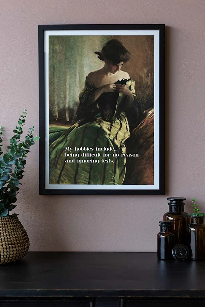 My Hobbies Include... Art Print - Available Framed Or Unframed - Image 5