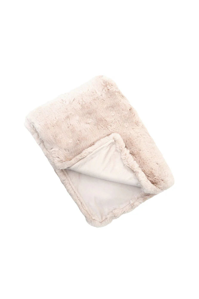 Natural Faux Fur Throw - Image 7