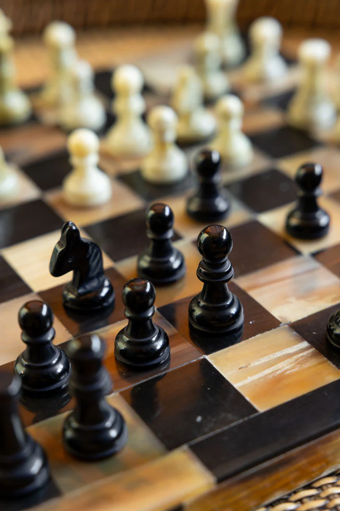Natural Horn Chess Set - Image 6