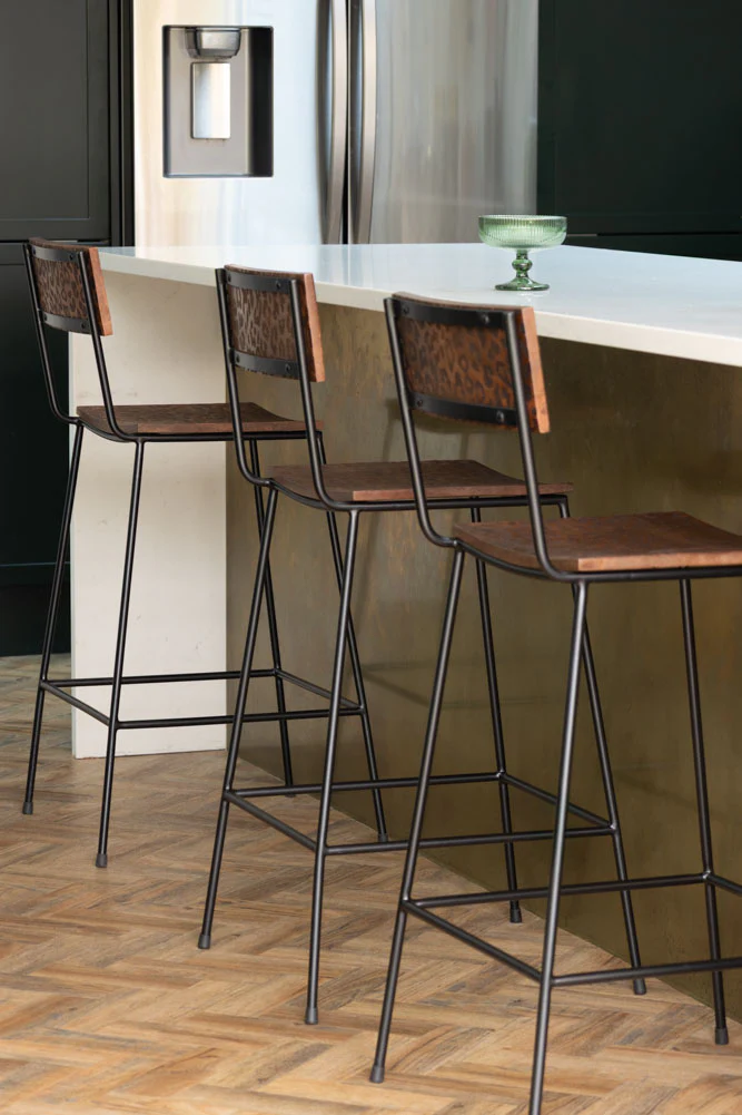 Natural Leopard Love Bar Stool - Image 3