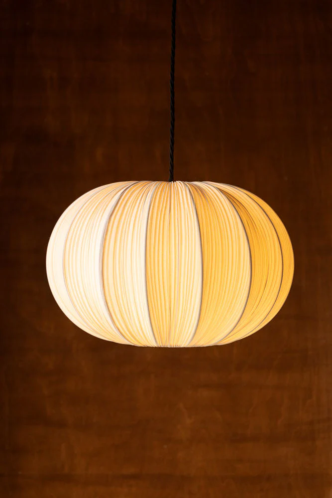 Neutral Pleated Fabric Ceiling Light - Image 3