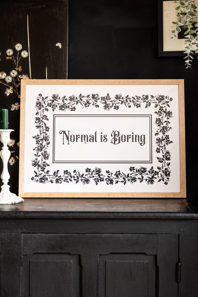 Normal Is Boring A2 Art Print - Available in 4 Options - Image 3