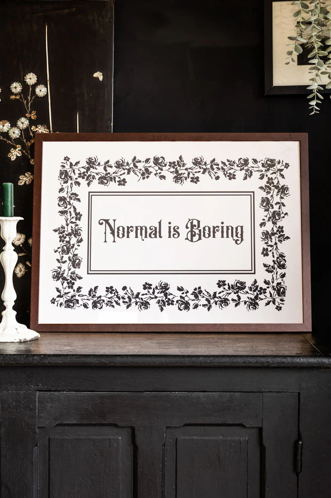 Normal Is Boring A2 Art Print - Available in 4 Options - Image 4