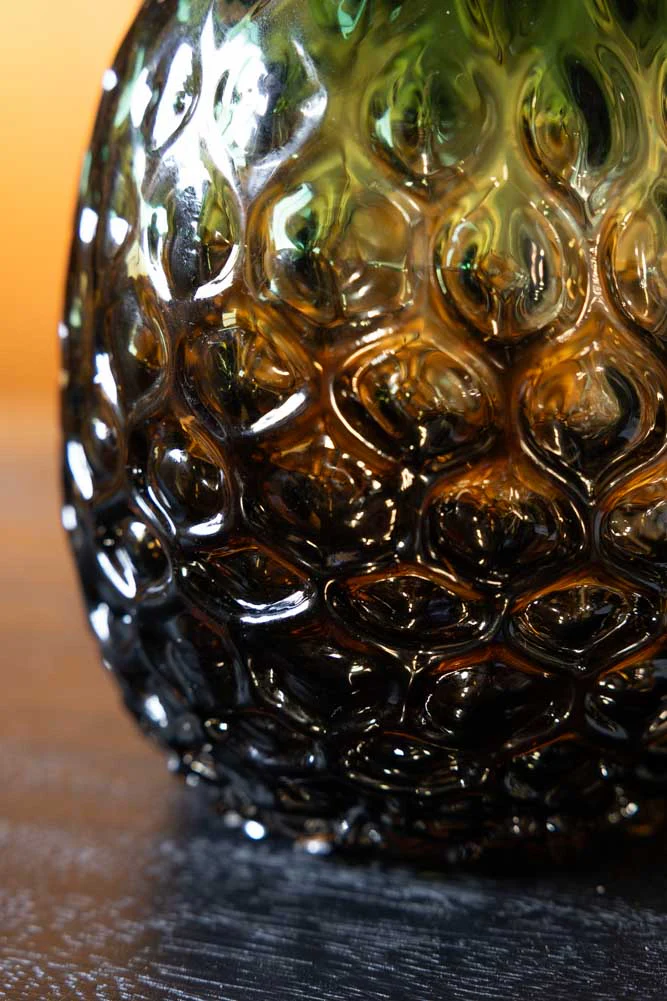 Ombre Green Pineapple Glass Vase - Image 2