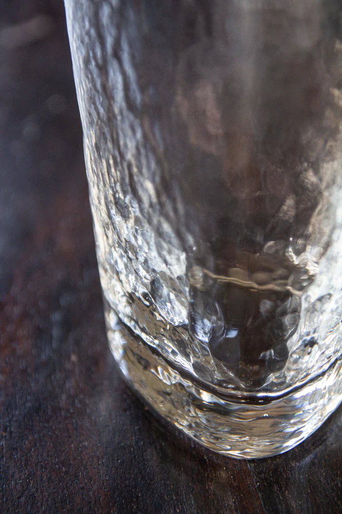 Organic Highball Glass With Gold Rim - Image 3