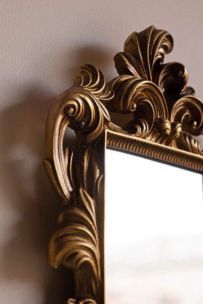 Ornamental Wall Shelf with Mirror - Image 3