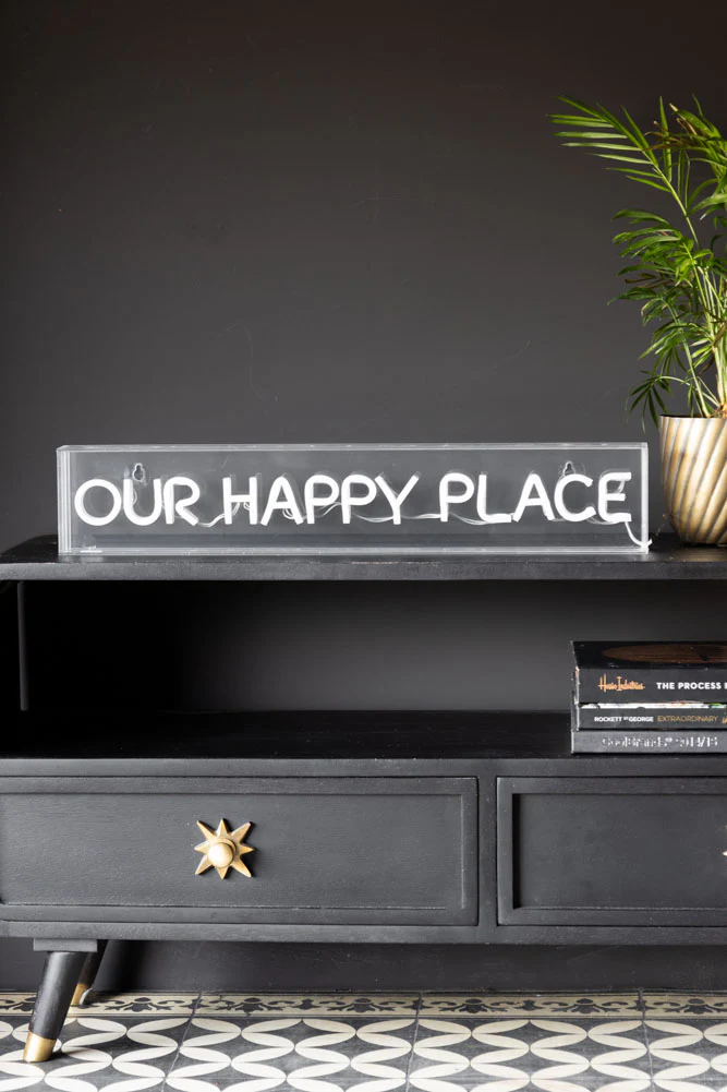 Our Happy Place Neon Light Box - Image 3