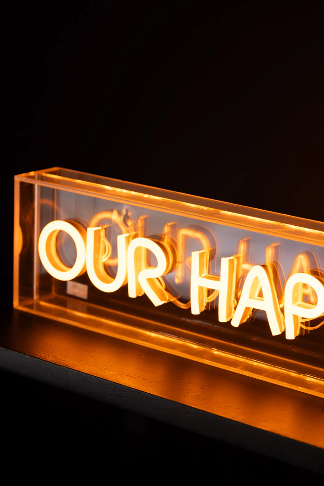 Our Happy Place Neon Light Box - Image 5