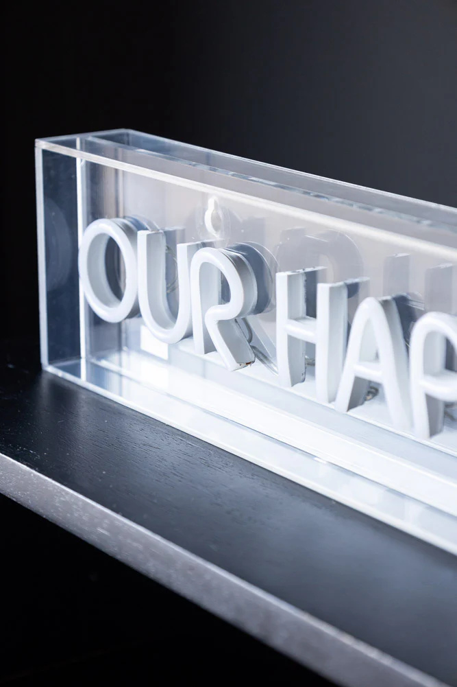 Our Happy Place Neon Light Box - Image 9